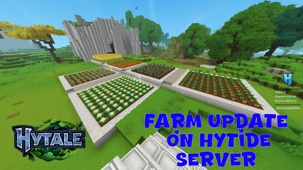 Rebuilding my farm on HyTide server [Hytale Longplay]