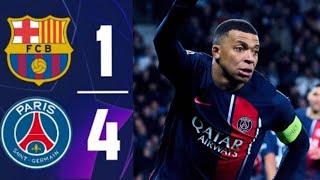 RESUMEN FC BARCELONA 1-4 PSG | UEFA CHAMPIONS LEAGUE