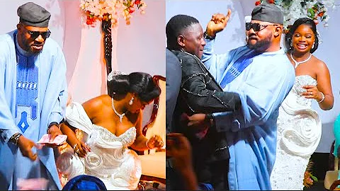 Kamo State Goes Gaga! Odunlade Adekola Surprises Him and His Wife, Joins Them on the Dance Floor
