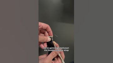 HOW TO: Remove a buckle from a watch strap or band using a spring bar tool