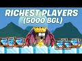 Growtopia  richest players ever tons bgls omg