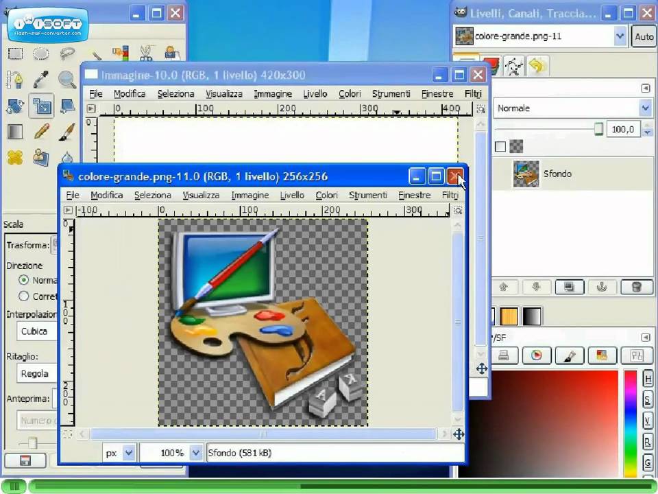 Gimp Videotutorial Italiano Parte 16 - Livelli - YouTube