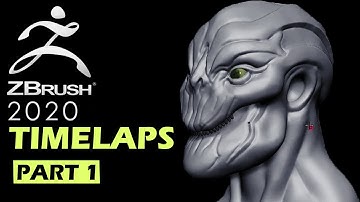 Alien 3D sculpting in Zbrush (part-1)