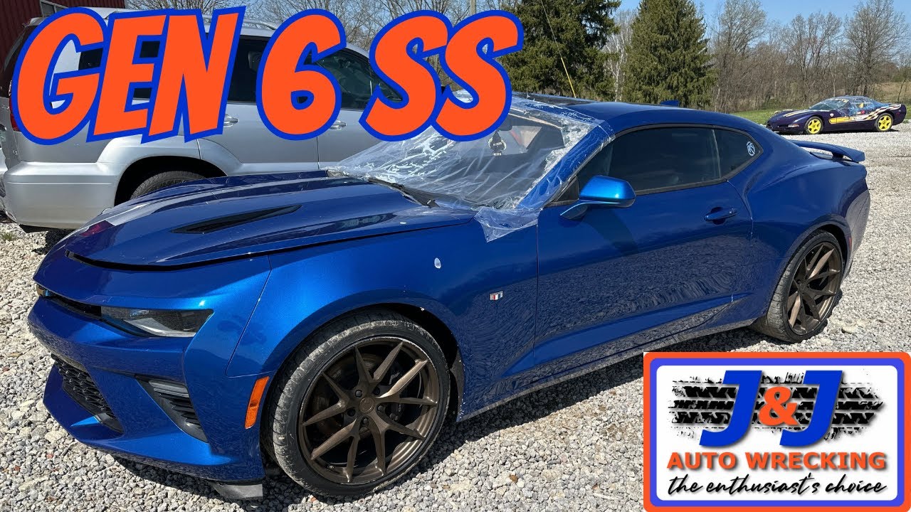 2016 Chevrolet Camaro SS Part Out J & J Auto Wrecking Test Video Stock