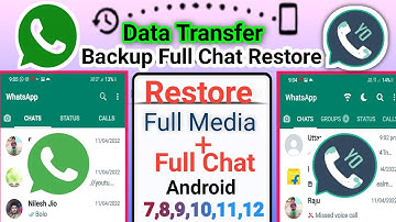 Backup Whatsapp To YOWhatsApp | How To Transfer WhatsApp Data Or Message To YOWhatsApp 2022