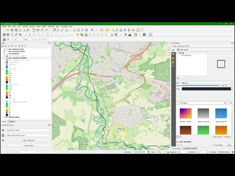 Burning stream network