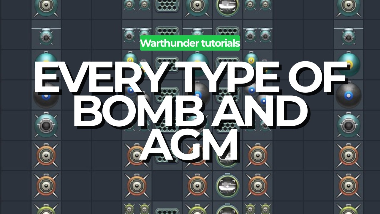 How To Use Every Type of Bomb and AGM | Warthunder Tutorials - YouTube