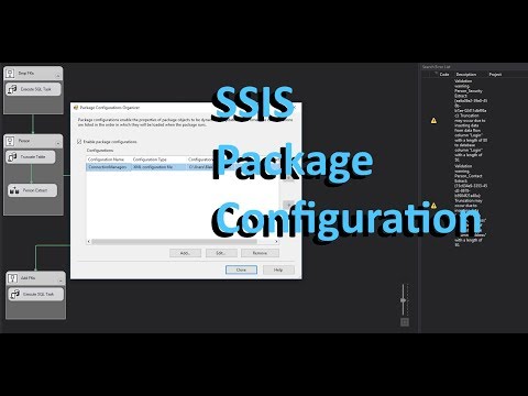 SSIS How To Set Up PackageConfigurations For ConnectionManagers