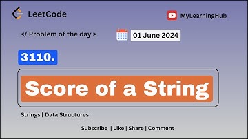 3110. Score of a String using Java | Strings | 01 June 2024 | Data Structures | Java | Leetcode