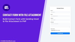 Contact Form with Sending Email with Attachment