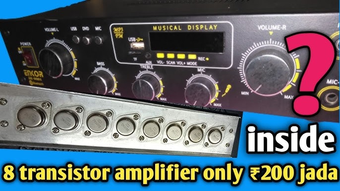 enkor 5 transistor Amplifier unboxing || what inside - YouTube