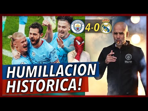 ¡HISTORICO!💥¡EL CITY APLASTA Y AVERGUENZA al REAL MADRID 4-0! (BAÑO TOTAL!!)