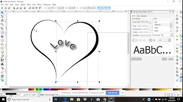 Inkscape drawing and text formatting