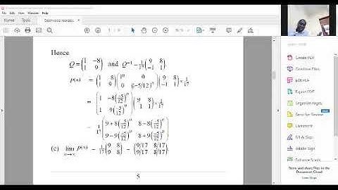 Asymptotic Behaviour of Markov Chains
