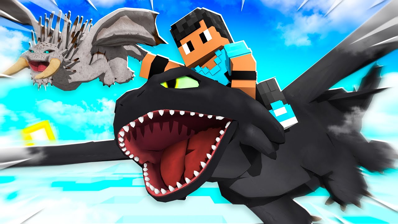 ENCONTREI o DRAGÃO ALFA no MINECRAFT