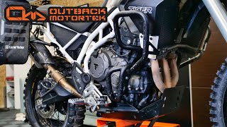 Test des crashbars et sabot moteur Outback Motortek pour Tiger 900 : mon avis après 1 an d'abus ^^