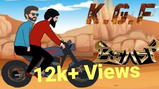 KGF 2 Vs Beast | Tamil | Cartoon | Vijay | Yash | Kannada | KGF Review | Beast Review.