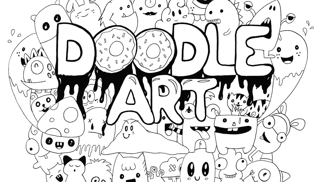 Foto Doodle Art Mudah