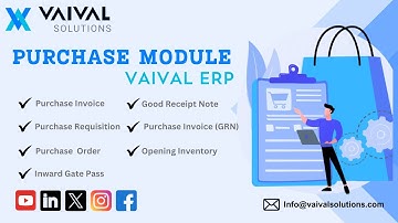 Vaival ERP Purchase Module Training Video