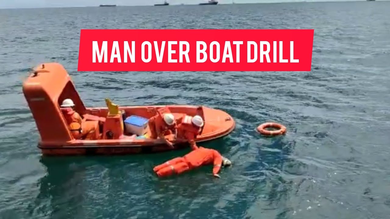 MAN OVER BOAT DRILL AHTS DP1 BNI CASTOR - YouTube