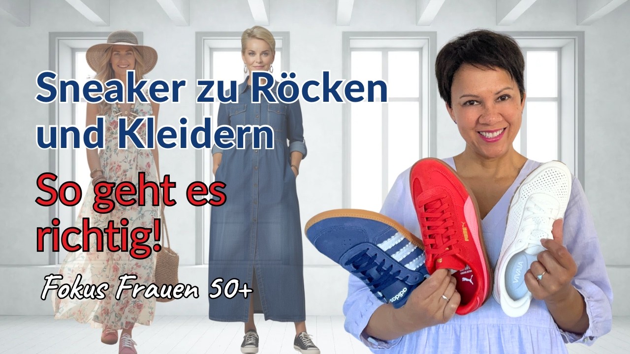 Sneaker zu Kleidern & Röcken kombinieren: So sieht es modern und stimmig aus!