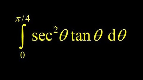 Definite integral (sec(t))^2*tan(t) using the chain rule backwards vs. formal u-substitution.