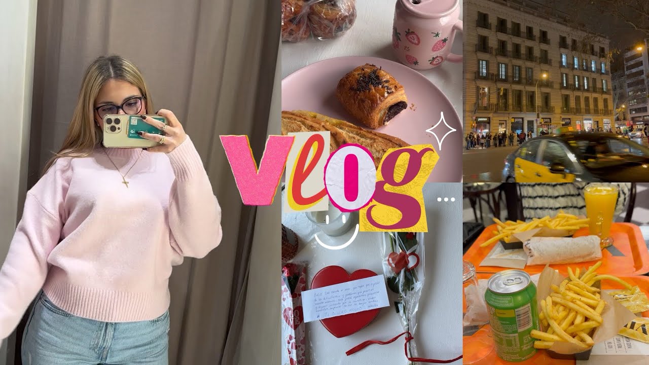 Un día conmigo💖 | Compras, San Valentín, comida…#undíaconmigo #vlog #sanvalentin #barcelona #haul 