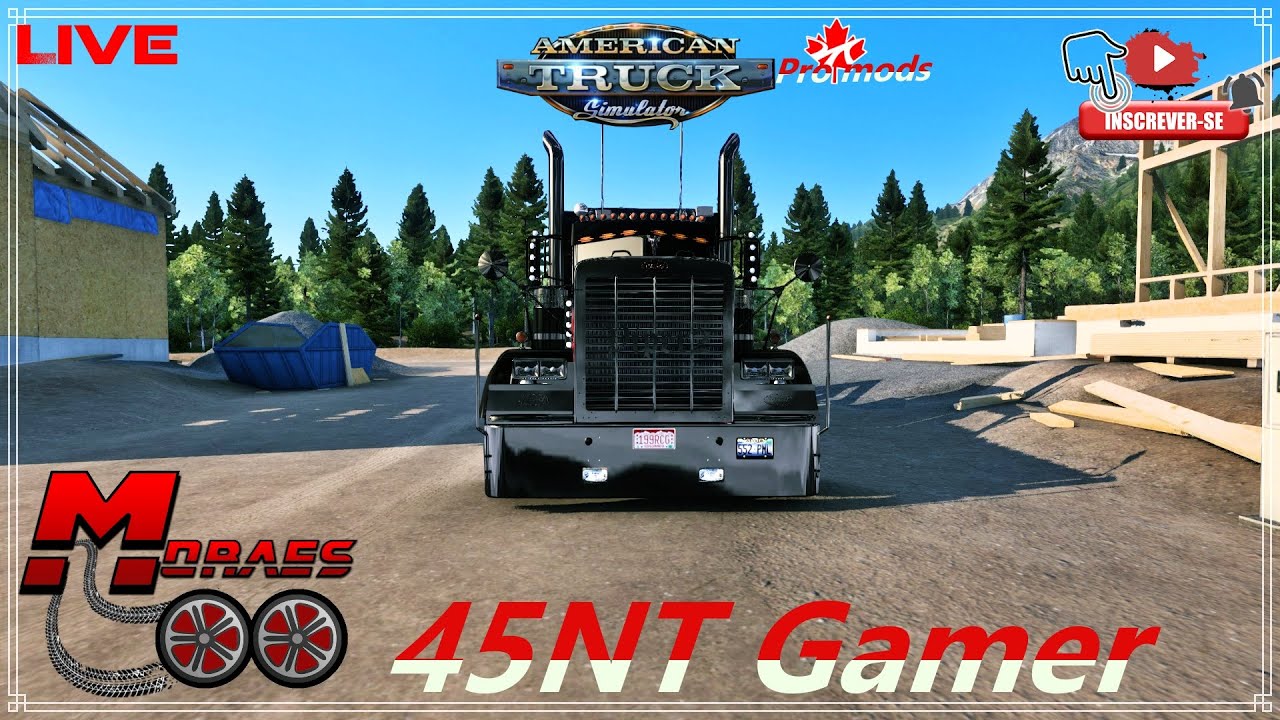 ATS (V1.48) map original e promods com DLC saindo d pemberton n ...