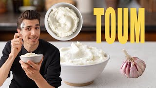 Toum (Lebanese Garlic Sauce)  4 Ingredients + Easy Hack | Vegan Cultures