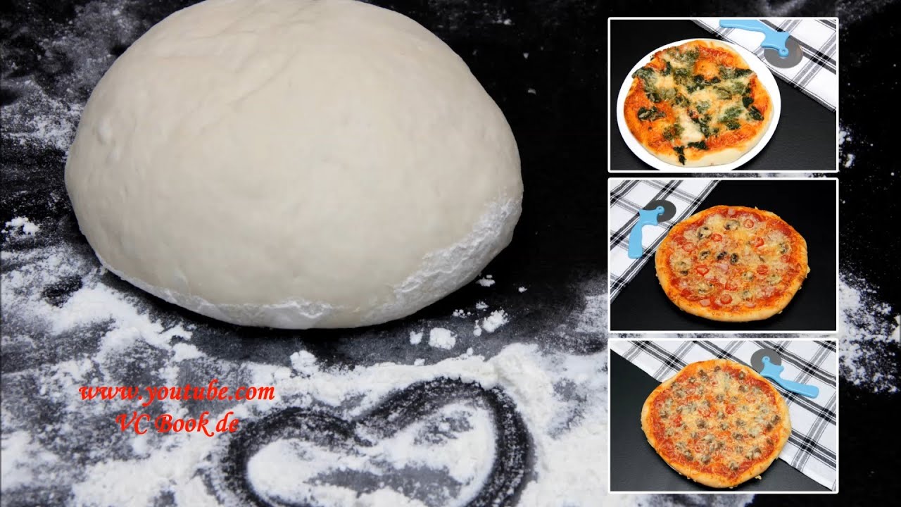 Pizzateig einfach und schnell / Grundrezept / Pizza Dough Recipe - YouTube