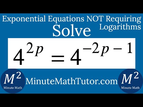 Solve 4^(2p)=4^(-2p-1)