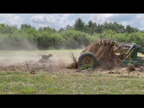 Как эффективно вырывать пни ? Американский корчеватель пней Savannah Stump Puller 1710