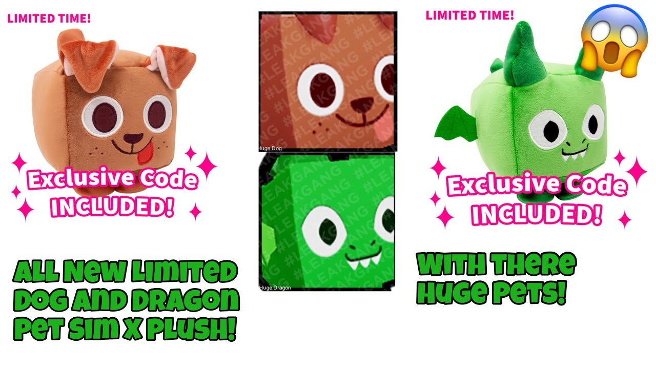 New Dog And Dragon Pet Simulator X Plush With Huge Pet Codes YouTube