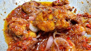 SAMBAL IKAN TENGGIRI GORENG BERLADO YANG SEDAP!