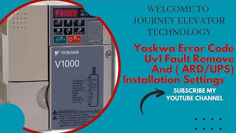 Error Uv1 Fault Remove And ( ARD/UPS ) Installation Settings