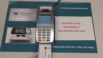 VX520 how to run a sale