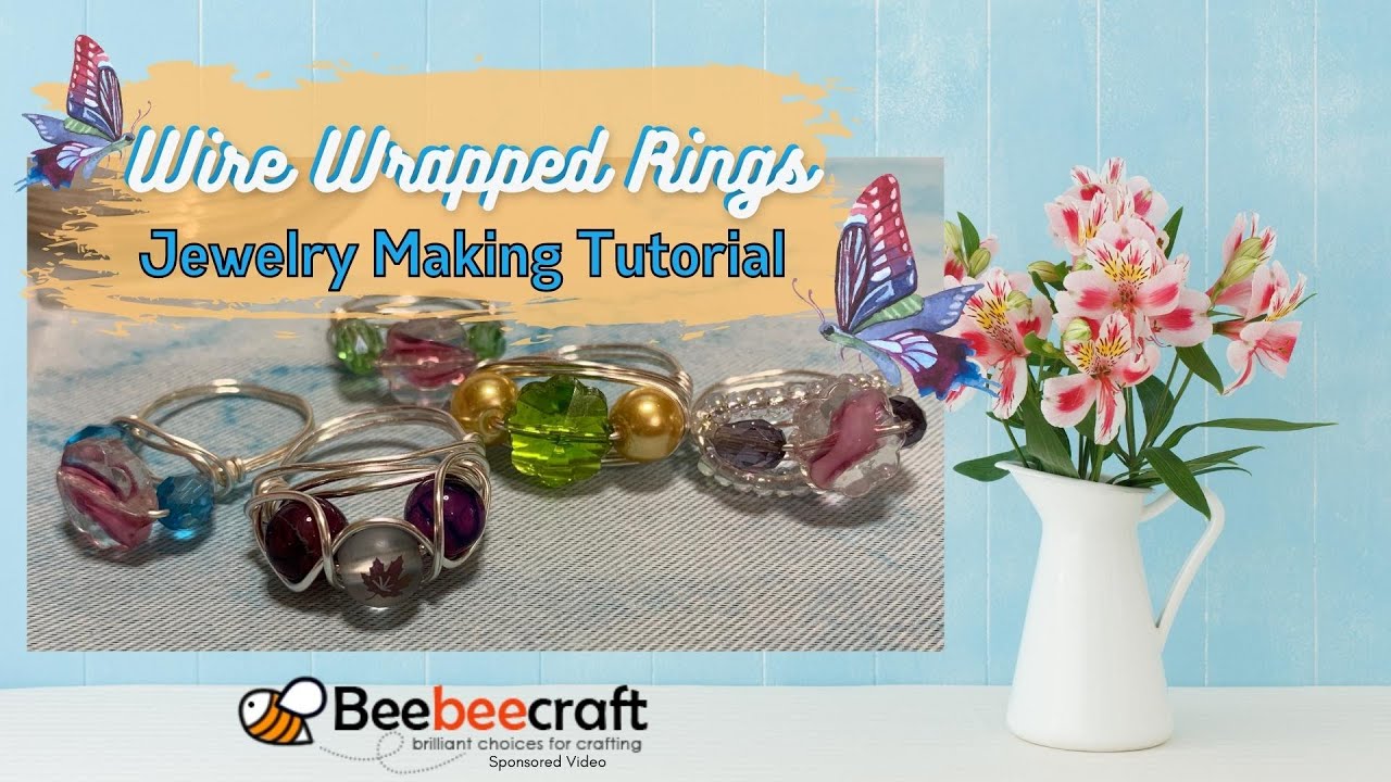 How to Make Wire Wrapped Rings 💍 Tutorial | Easy DIY 💎 Jewelry ...