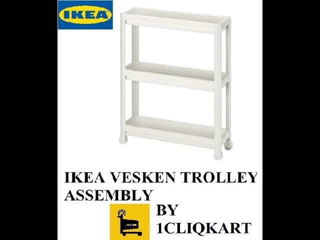 VESKEN Shelf unit, black, 37x23x101 cm - IKEA