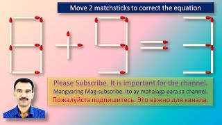 Full 8+9=3 Move 2 Matchsticks News