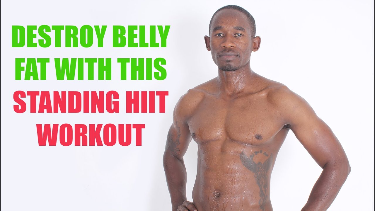 8-Minute Standing HIIT Workout Destroys Belly Fat - YouTube