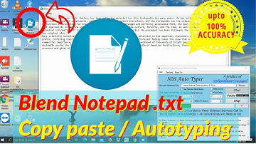 How to Easily Copy paste in Blend Notepad using Autotyper - upto 100% Accuracy [ BLEND NOTEPAD ]