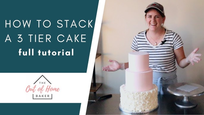 How to Use Wood Dowels in Stacked Cakes  Cake dowels, How to stack cakes,  Cake structure