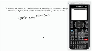 Example Exponential Decay Model