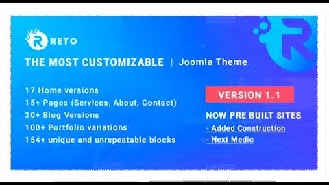 Reto - Best Customizable Joomla Theme With Page Builder | Themeforest Templates