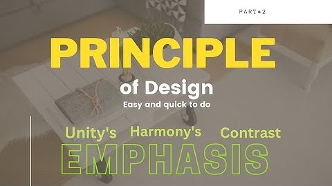 Part 2: make Design with the combination of Unity, Balance, Contrast, and Emphasis