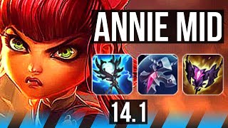 ANNIE vs SYLAS (MID) | Legendary, 400+ games, 14/5/11 | KR Diamond | 14.1