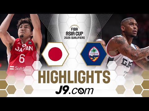 Japan 🇯🇵 pull away from Guam in secnod half in Tokyo | J9 Highlights | FIBA Asia Cup 2025 Qualifiers