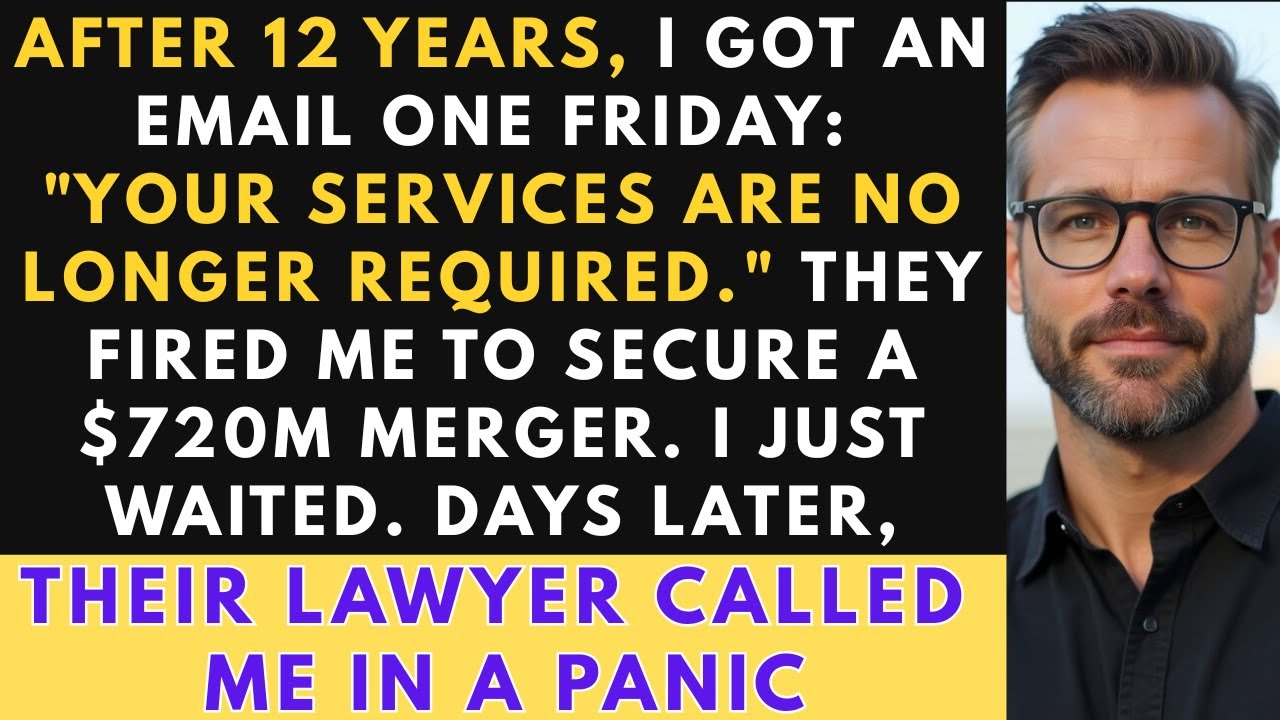After 12 Years, They Fired Me by Email for a $720M Merger; I Crashed It With One Patent