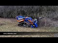 IRUS DELTRAK 2.5 with forest mulcher and push bar - remote controlled mulcher / RC mower / Mähraupe