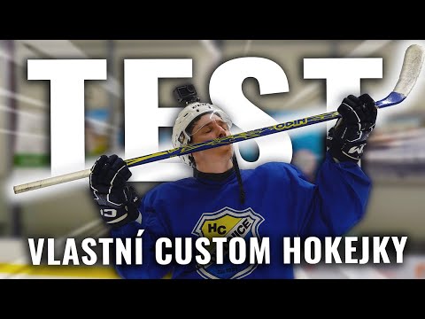 TESTUJI SVOJÍ VLASTNÍ CUSTOM HOKEJKU! 🏒